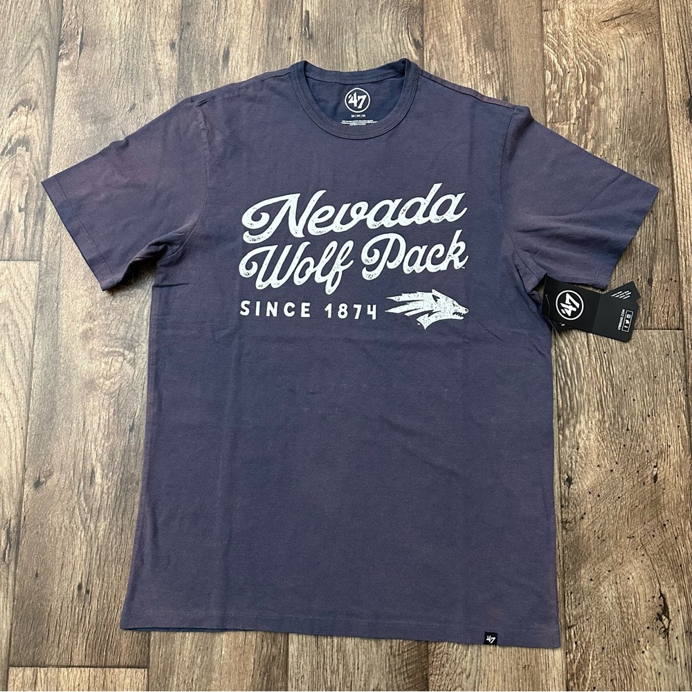 Nevada Wolf Pack Faded Vintage-Style ‘47 109% cotton T-shirt Men’s Size M